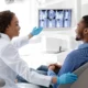 dentist explaining xray patient